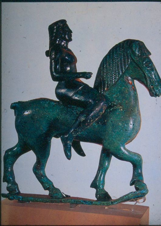 bronz lovasszobor, Athen, kr.e.550